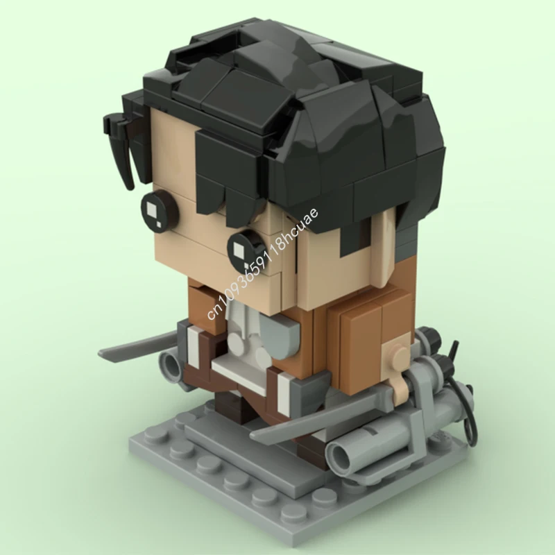 

177pcs MOC Levies Ackerman - Attackes On Titans Brickheadz Building Blocks Christmas Gift DIY Creative Architecture for Skill