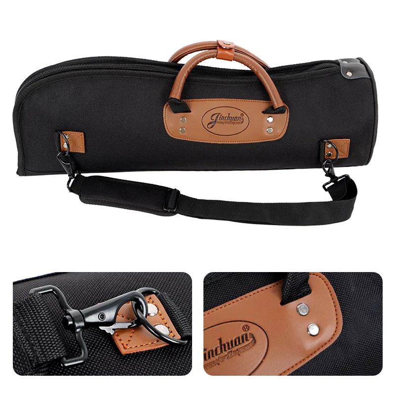 Jinchuan Professional Durable Waterproof Oxford Material  Carrying Storage Trumpet Instrument Case Bag