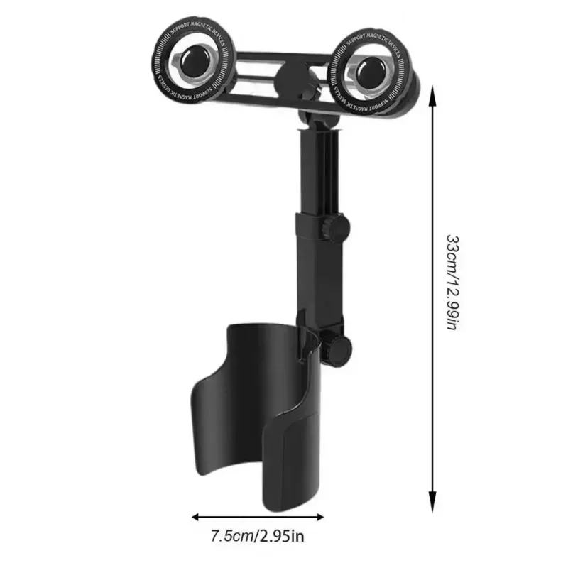 2-in-1 Magnetischer Auto-Getränkehalter & Handyhalterung – Verstellbarer langer Arm, universelle Passform für Handys & Getränke – Detail 10