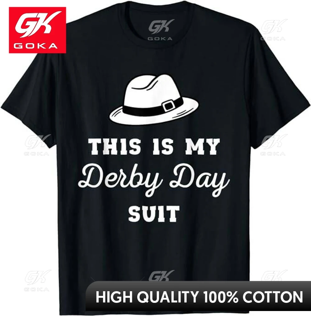 This Is My Funny Derby Day Suit Kentucky Attire 2024 T-Shirt 100% Cotton Short Sleeve Hip Hop Streetwear Tops Boy Tees 42910