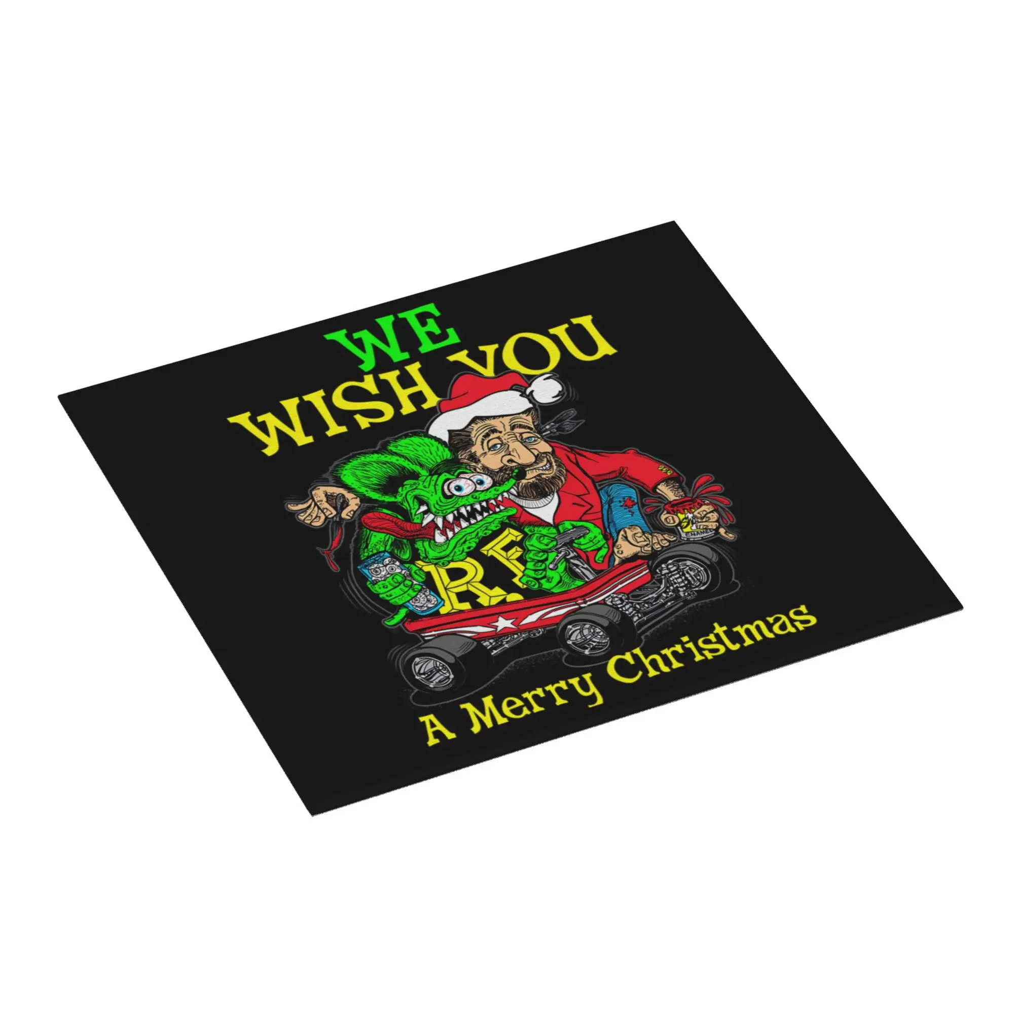 Drying Mat For Kitchen Monster Rod Cartoon Rat Barware Tableware Oil Proof Reusable Rat Fink Washable Kitchen Sink Drying Pad