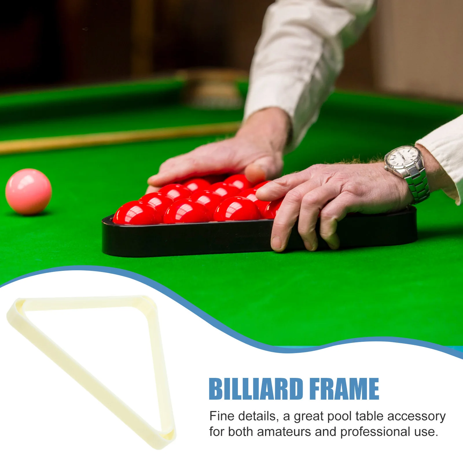 

Billiard Ball Storage Rack ABS Durable Triangle Snooker Pool Table Accessories Holder Organizer Billiards Rack