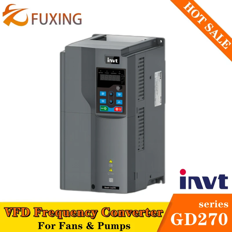 

INVT Inverter GD270-011-4 GD270-015-4 VFD Frequency Converter 380V Drive 11kw 15kw For Fan And Pump 3Phase Motor Speed Control