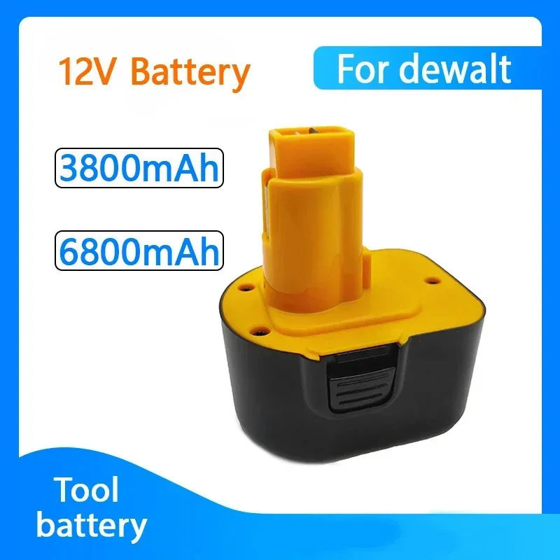 For Dewalt 12V battery 3.8Ah 6.8Ah Ni MH battery compatible with DC9071 DW9071 DW9072 DE9071 DE9072 DE9074 cordless power tool