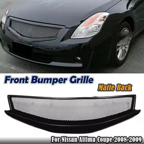 Car Front Grille Trim Bumper Hood Mesh Grid For Nissan Altima Coupe 2008-2009