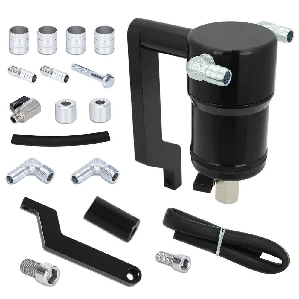 Billet Aluminum Fuel Can Z Bracket Oil Catch Tank for 2009-2019 Dodge Challenger 5.7L 6.4L