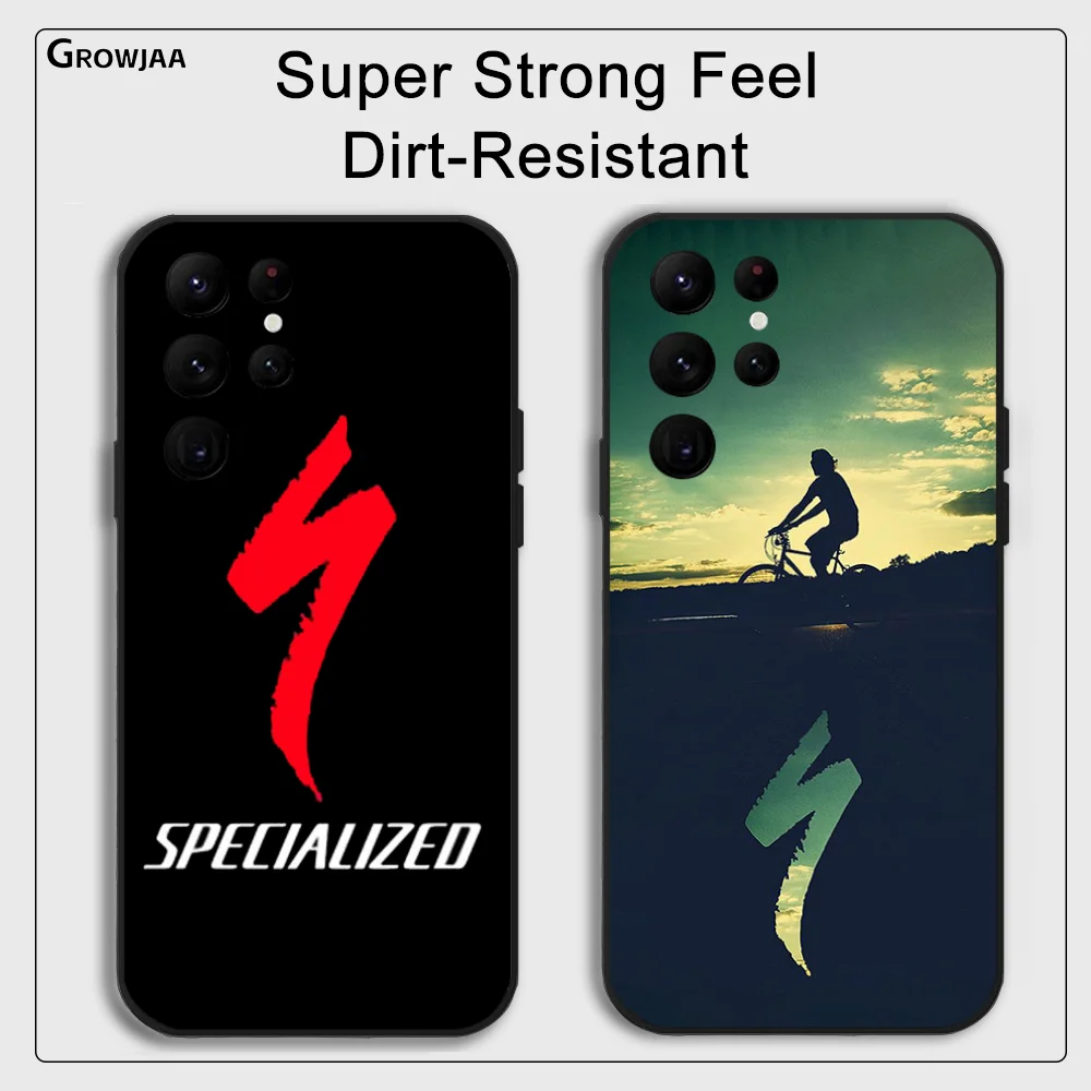 S-SpecializedES Phone Case for Samsung Galaxy S24 Ultra S22 S23 Ultra S21 S20 5G Protective Silicone TPU Funda Anti Drop Cover