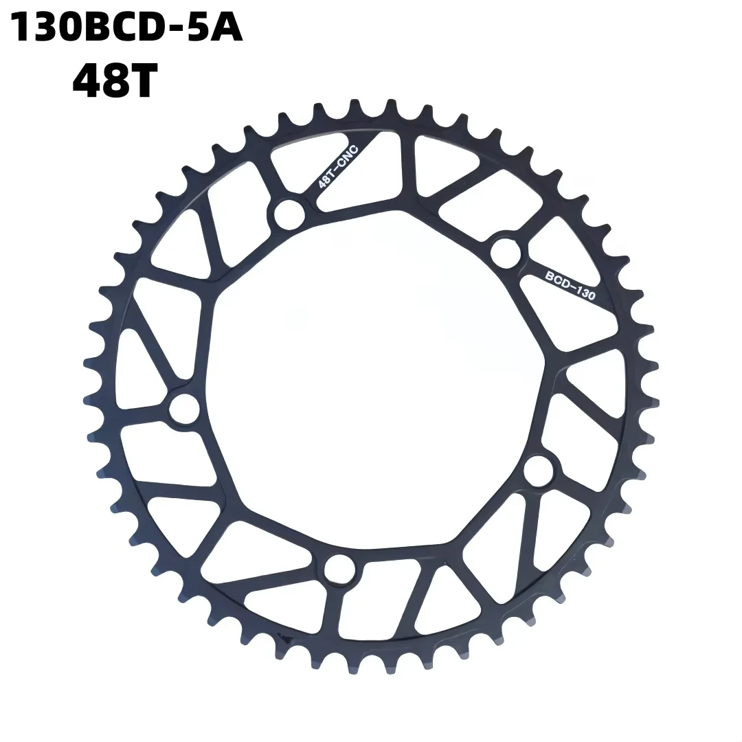 GUSTAVO 130BCD Ultraleichtes Fahrradkettenblatt Narrow Wide Stars 46/48/50/52T Kettenrad für Rennrad und Faltrad – Detail 5
