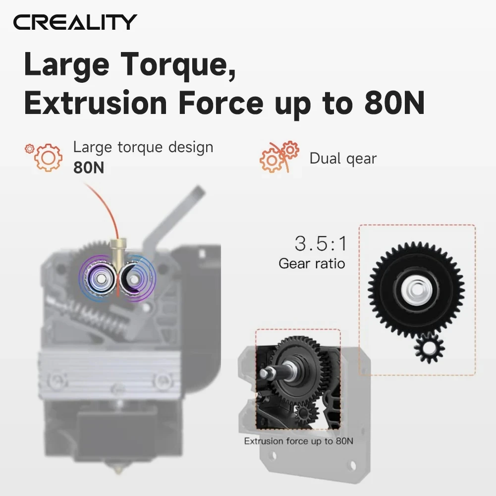 Creality Sprite Extruder 260℃ High Temperature Printing Dual Gear Design for Ender-3 S1 Original 3D Printer Parts