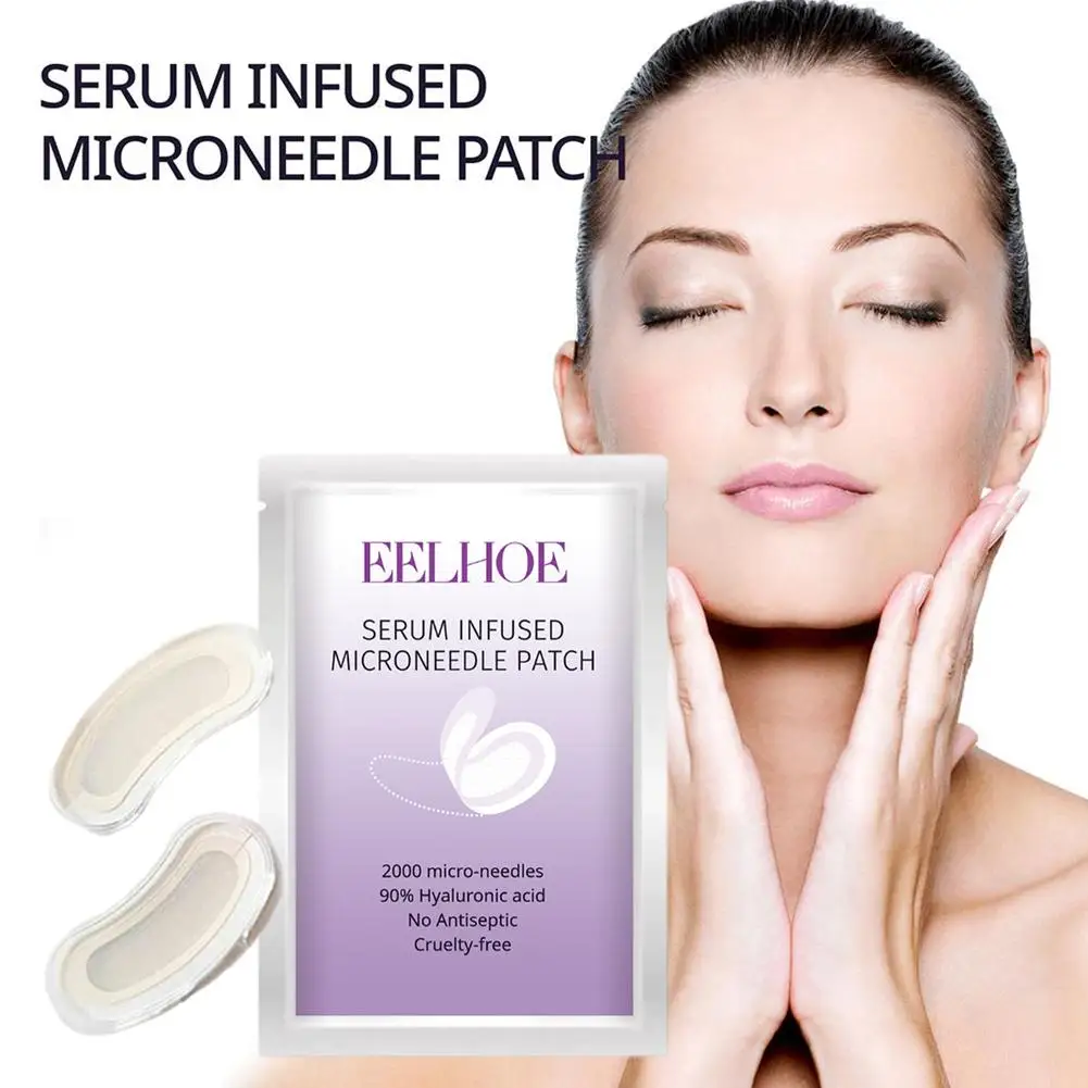 Micro-needle Under Eye Patch For Wrinkles Fine Lines Removal Hyaluronic Acid Eye Mask Dark Circle Puffiness Eye Pads