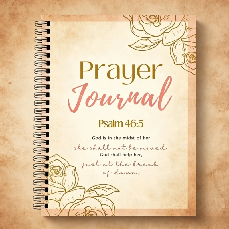 Prayer Journal Notebook for Christian Devotional Planning Scripture Study Daily Reflection Church Travel Activities