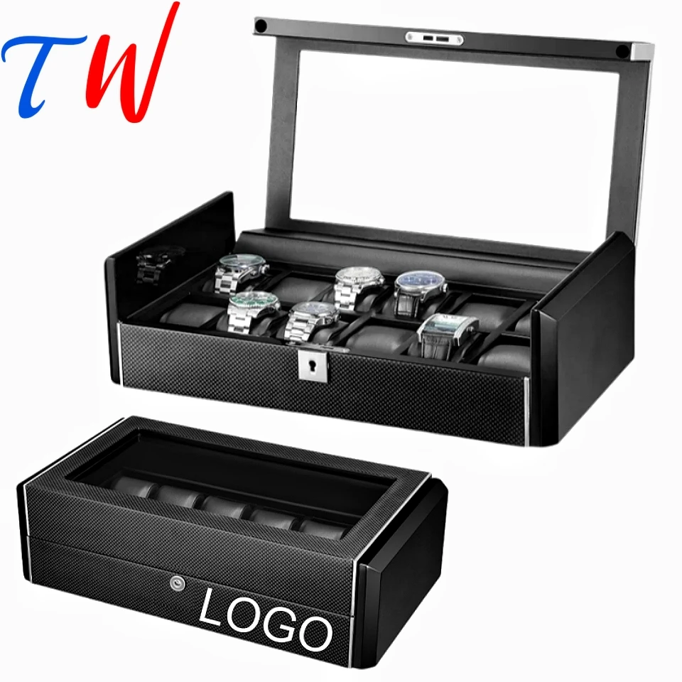

Personalized Custom Logo Scratch Resistant and Dust-proof Wooden Watch Case Storage Box, Mechanical Watch& Jewelry Display Box