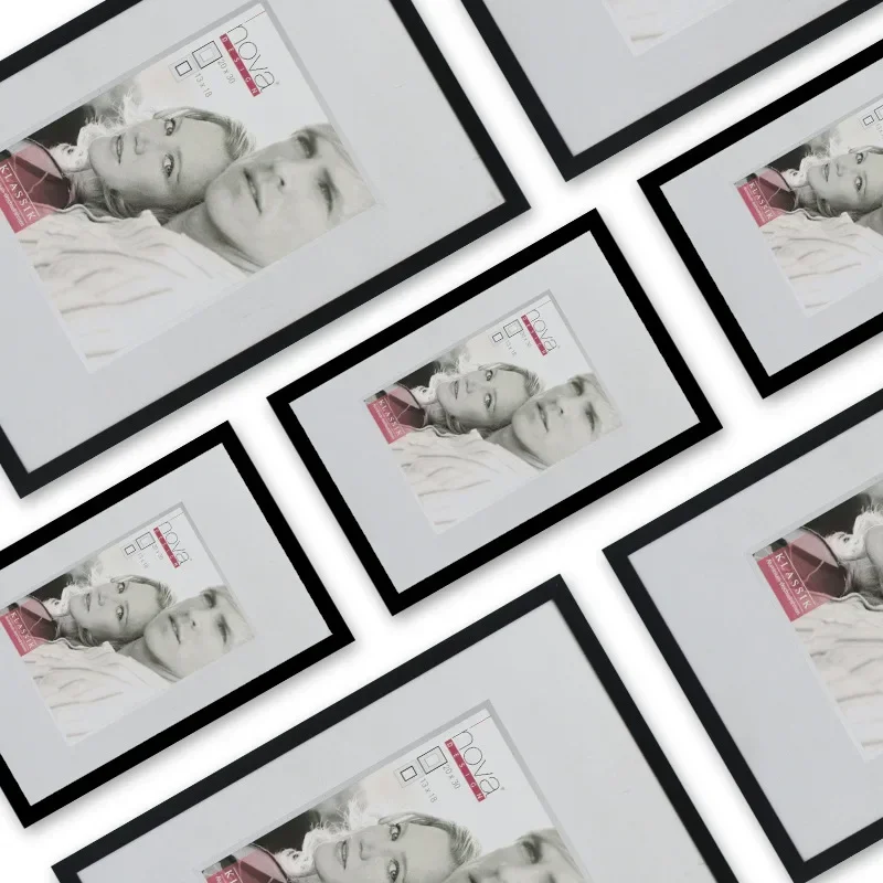 1PCS Creative Aluminum Alloy Photo Frame Rectangular Art Cardboard Decorative A4 Metal Picture Frame Drawing Frame