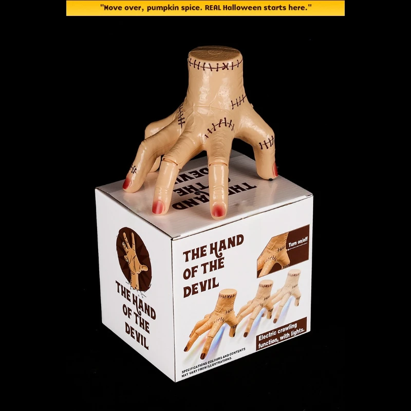 할로윈 호러 소품 전기 크롤링 장난감 손 장난감 빛과 음악이 있는 재미있는 장난감 어린이 및 성인용 신기한 코스튬 소품