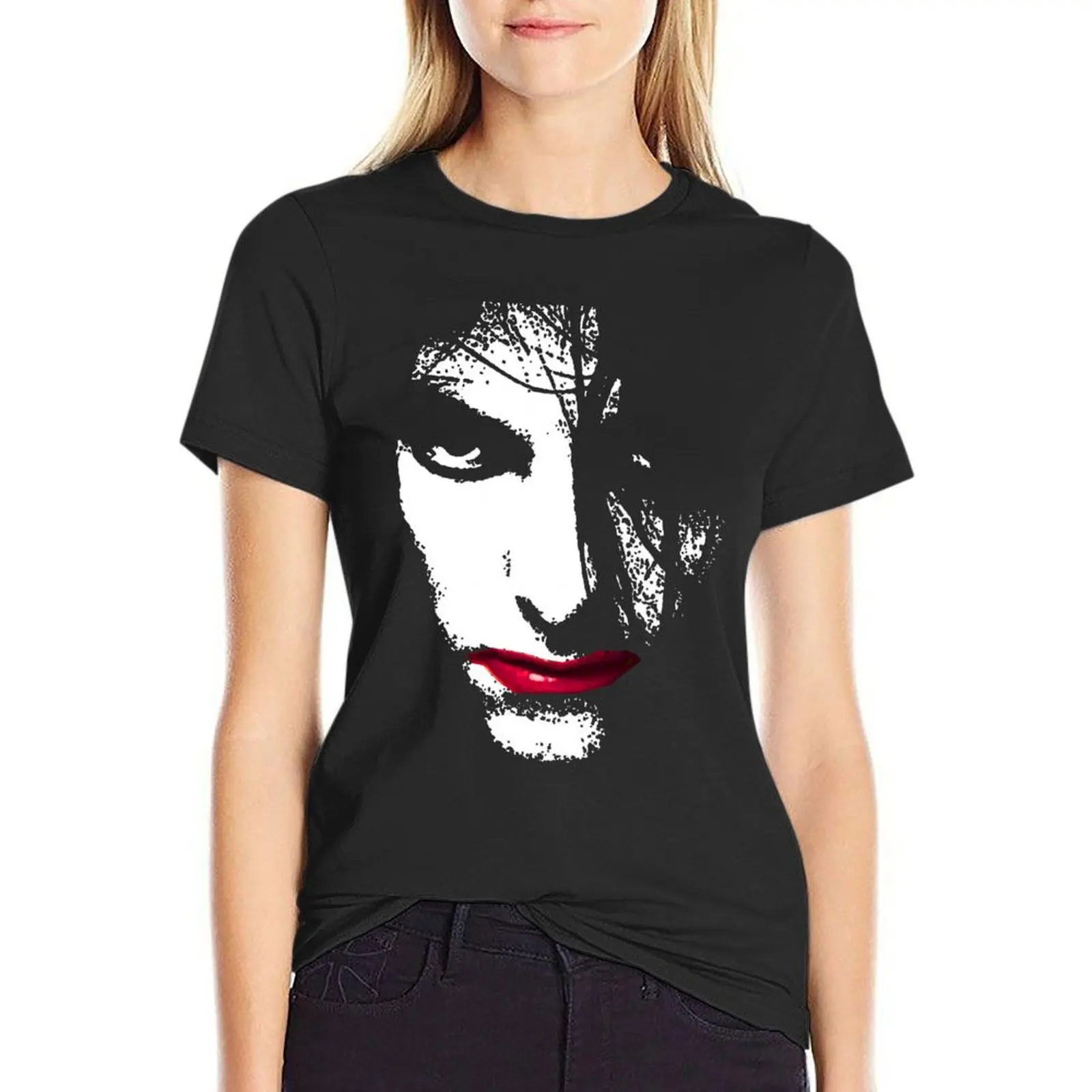 Robert Smith T-Shirt graphics anime western t shirts for Women