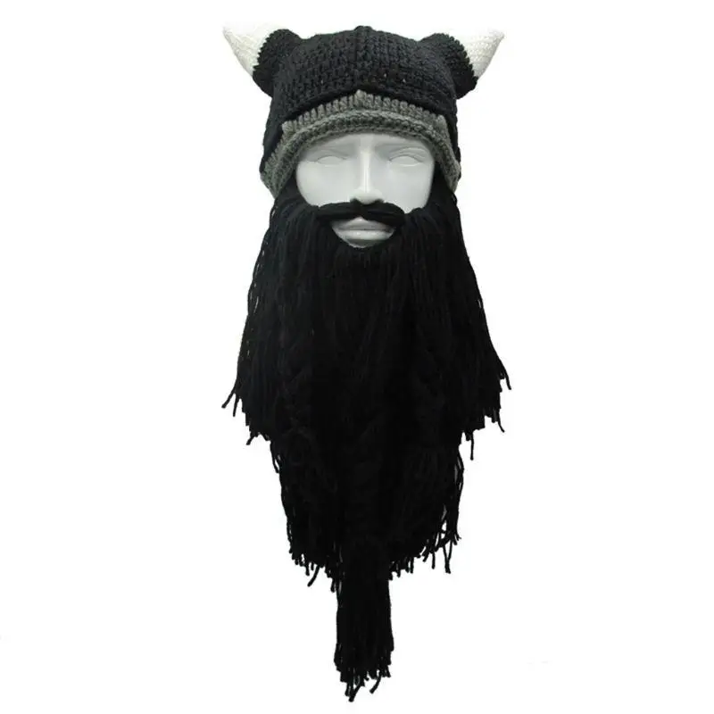 Bonnet à barbe Viking drôle 652F, chapeau en corne, accessoires Cosplay fête d'halloween exquis, capuchon d'oreille pour