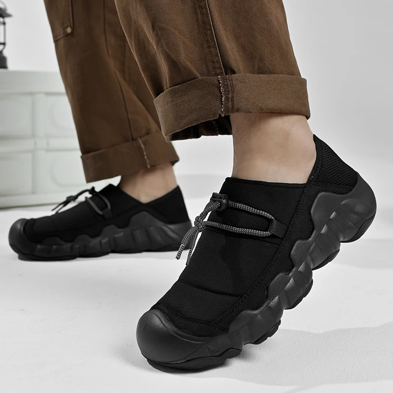 

New Men's Hiking Shoes Anti-slip Outdoor Travel Camping Men's Shoes Winter Cotton-lined Warm Shoes All-season Men's Shoes