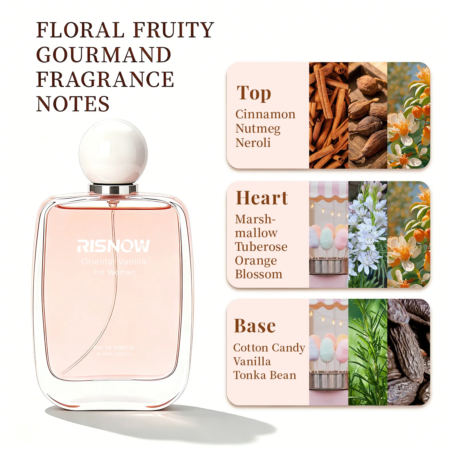 RISNOW オリエンタルバニラ オードパルファム 100m - Perfume Fragrance Vanilla のレビューと価格