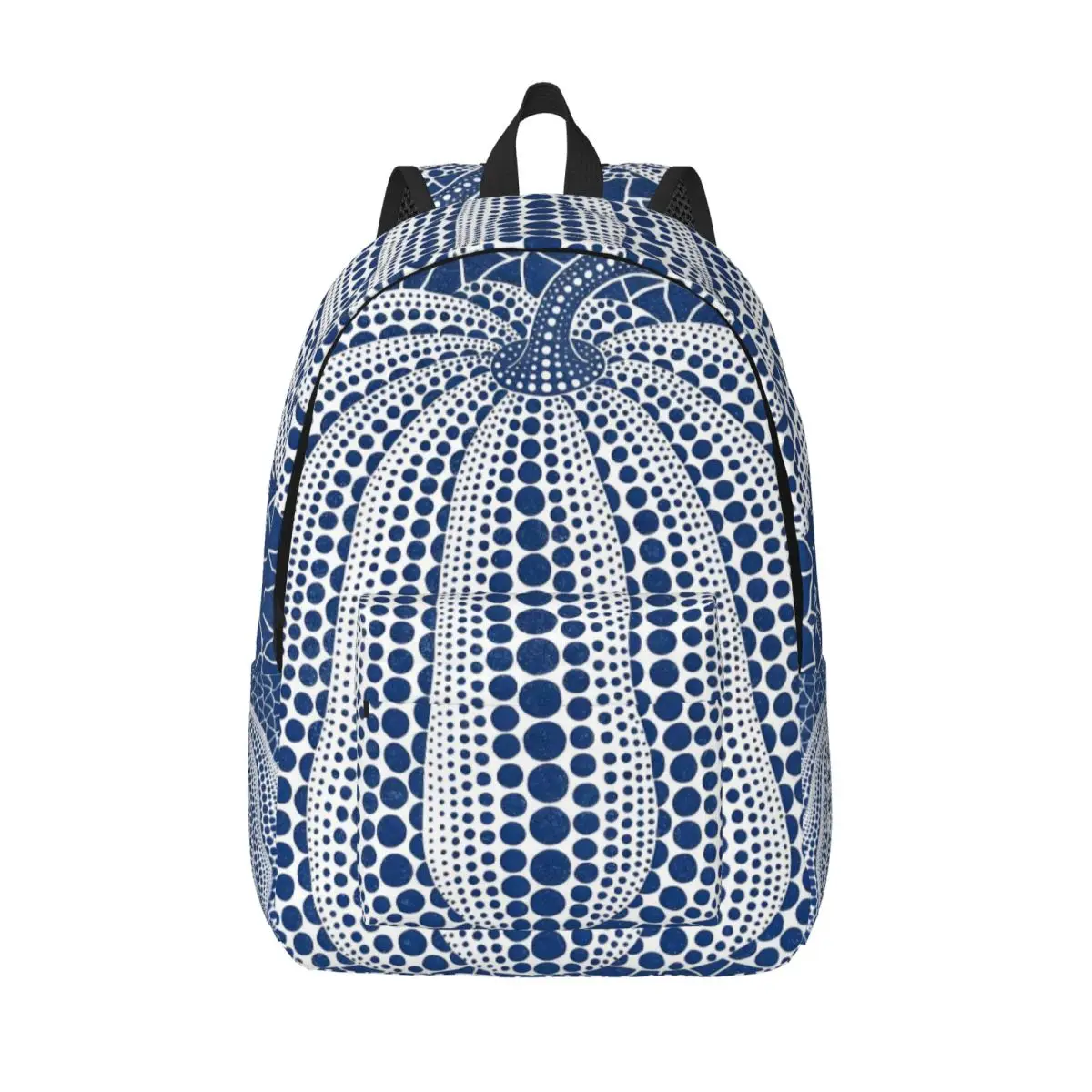 

Холщовые рюкзаки Yayoi Kusama с синей тыквой на заказ для девочек и мальчиков, классические школьные дорожные сумки для колледжа, мужские и женские сумки для книг