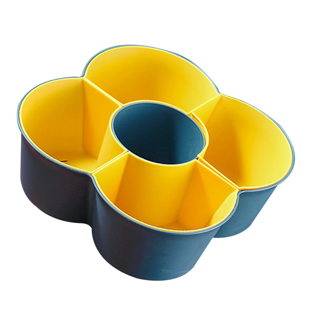 Double Layer Fruit Plate Draining Basket 2 Tiers Kitchen Vegetable Storage Multi grid PP Material Water Filter