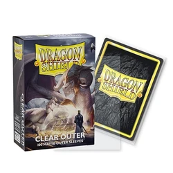 100ct Dragon Shield Card Sleeves Matte Clear:Outer Sleeves are Smooth & Tough - Compatible with Magic PKM Cards Protector Cover