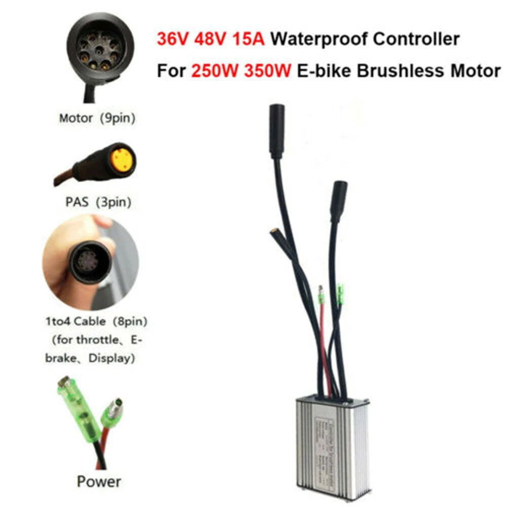 Waterproof and Portable Controller for KT Series Motors, Suitable for 250W Brushless Motor, Easy to Carry and Install