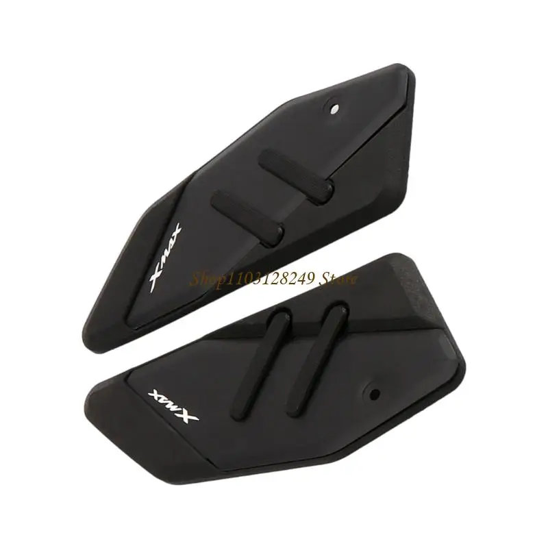 

N5KD Modification Motorcycle Foot Peg Protectors Nonslip Rubber Grip Metal Pads Wear Resistant Design Easy Install