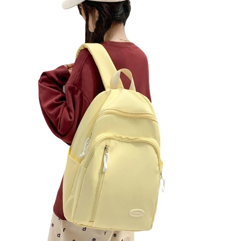 Moderne rugzak in Japanse stijl kleur Eenvoud Schooltas voor dagelijks gebruik