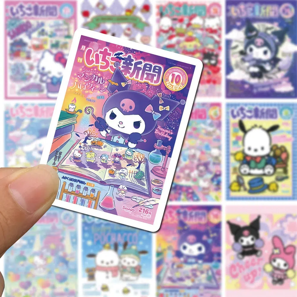 10/30/50/100pcs Cute Sanrio Poster Stickers Kawaii Girls Waterproof Decoration Decals Kuromi My Melody Cartoon Kids Sticker Pack