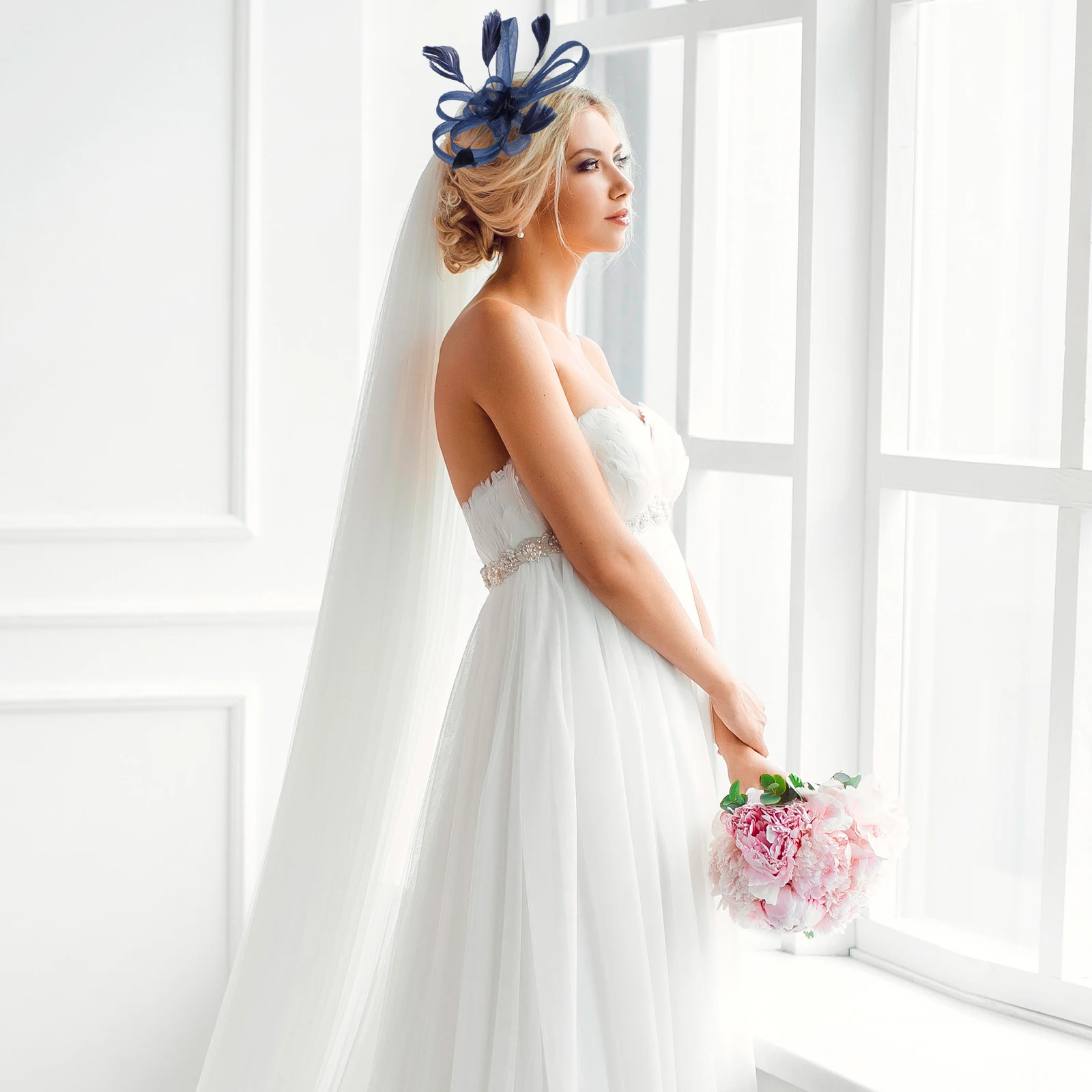

Headband Hair Clip Bridal Wedding Fascinator Elegant Fashion Accessory Woman Hairstyle Party Banquet Accessories