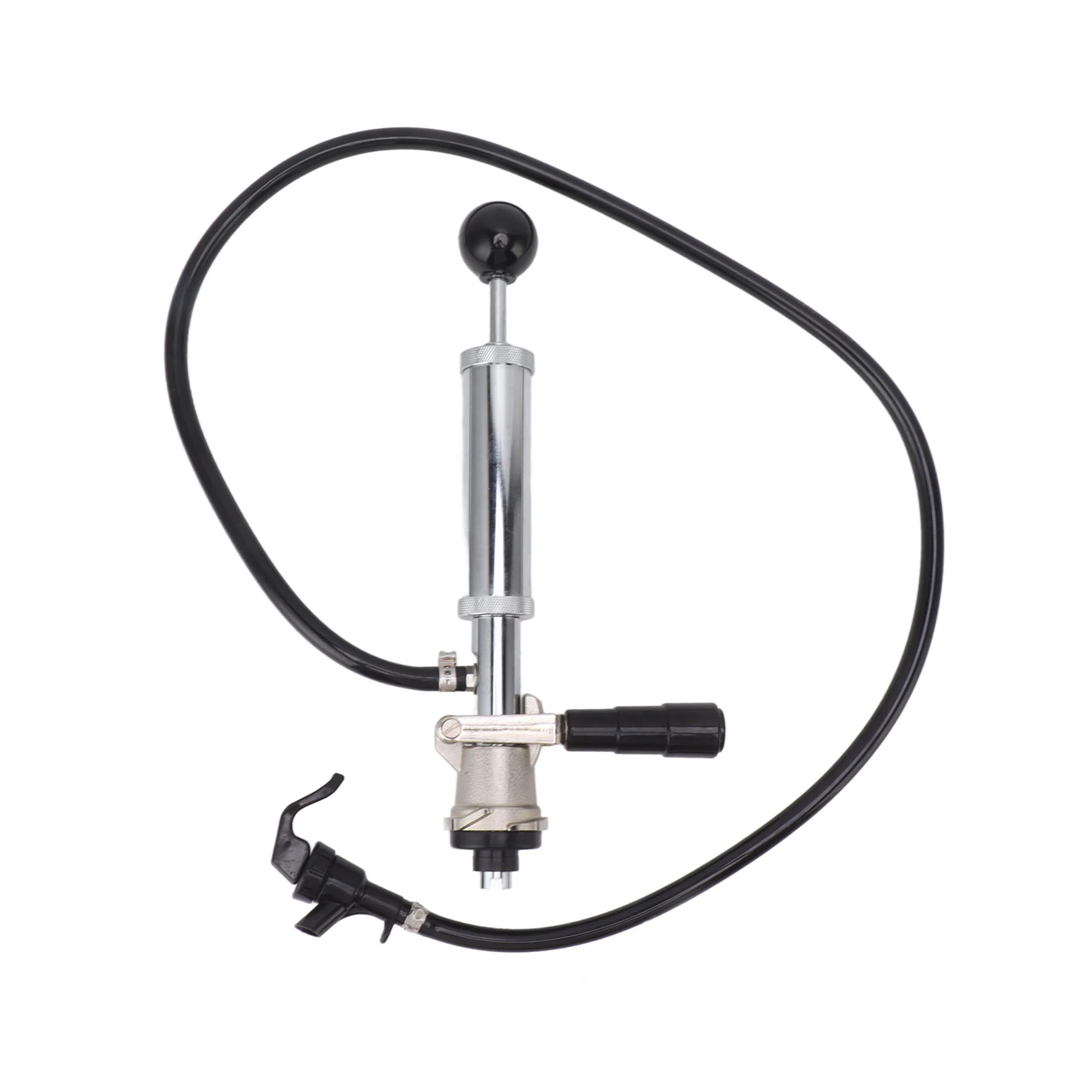 4 Inch Keg Party Pump with Picnic Faucet, with S System Keg Coupler, Simple Homemade Beer Keg Dispenser with Lever Handle