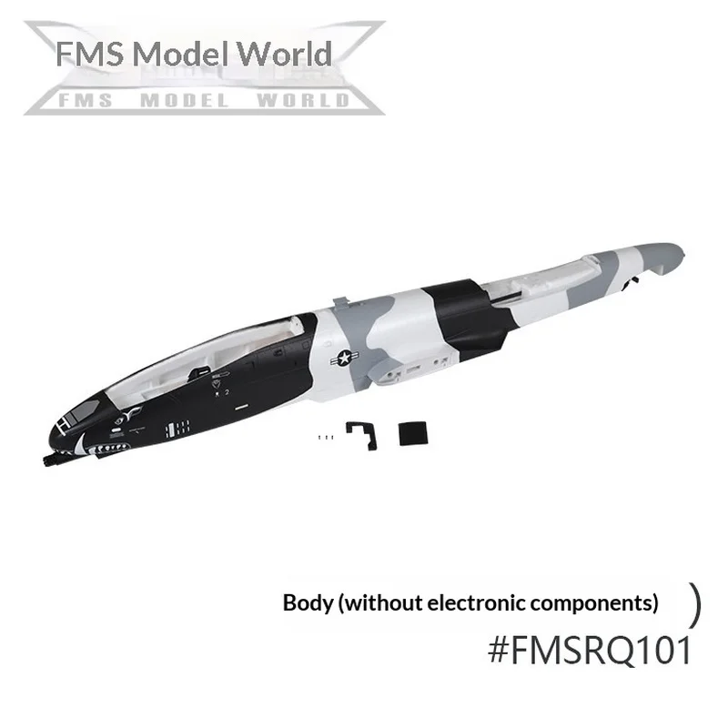 Parti di Ricambio per Aeromodello RC FMS 70MM EDF A-10 V2: Fusoliera, Ala Principale, Coda Verticale, Coda Orizzontale, Cabina di Pilotaggio, Carrello di Atterraggio