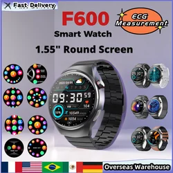 F600 Smart Watch With Bluetooth5.3 Smartwatches ECG Measurement Smartwatch For Men Waterproof Smartwatch Gifts Watch For Women
