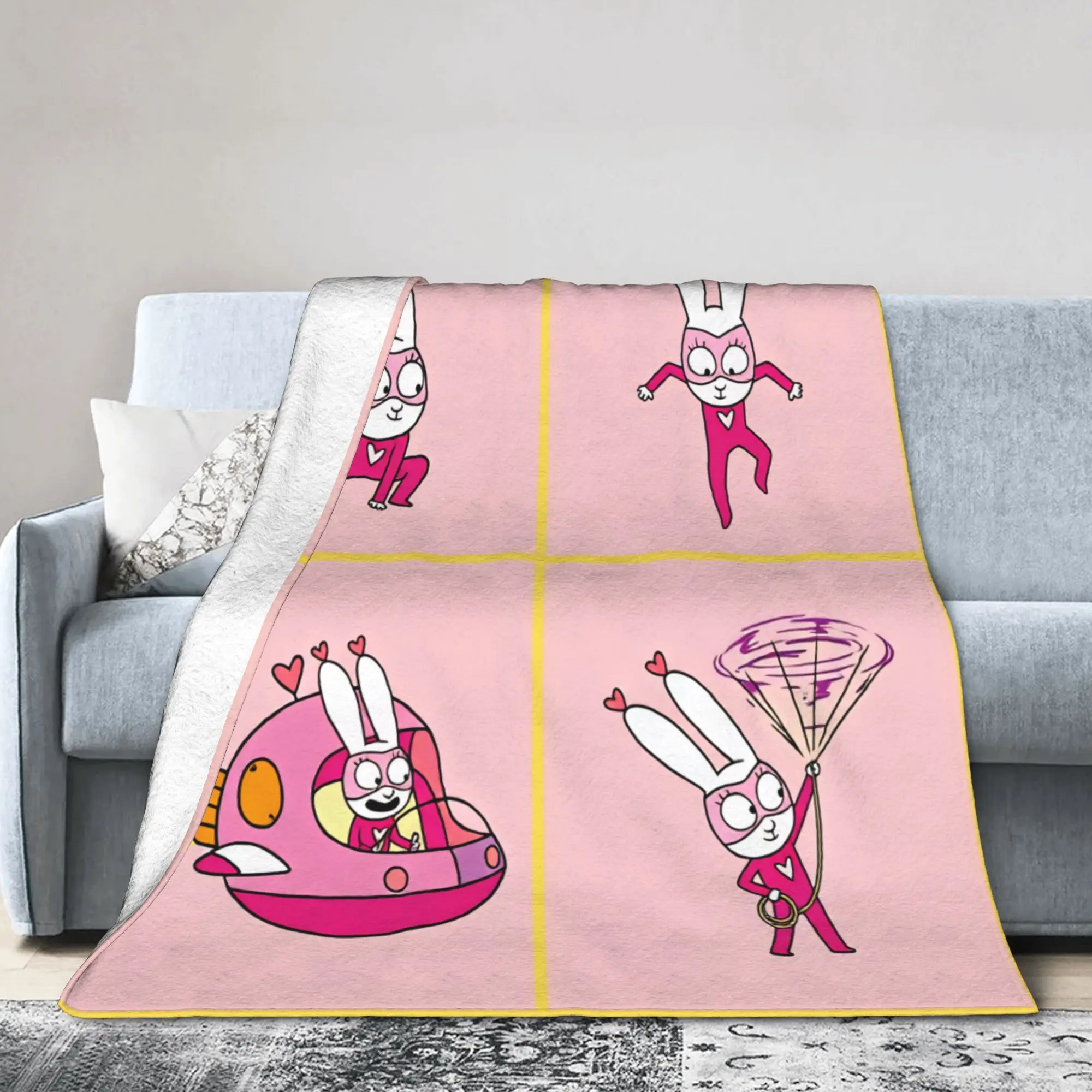 Simon Super Rabbit  Blanket  Super Warm Street Trend Plush Bedding Throws For Home Decor Picnic Flannel Bedspread Bed Cover