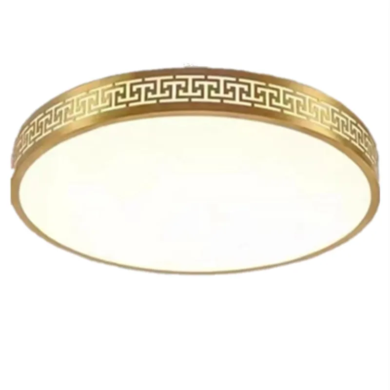 

Copper Thin Ceiling Lamp Bedroom Livingroom Diningroom Corridor Aisle Modern Luxury Ceiling Light