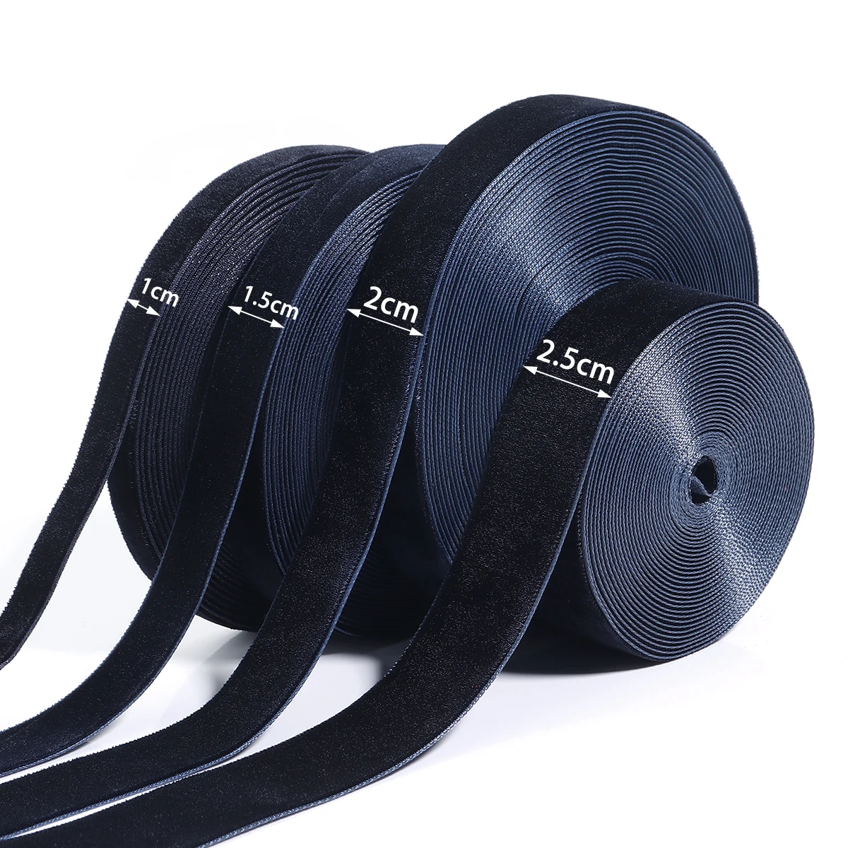 5-10 ياردة شريط مخملي أزرق داكن عيد الميلاد أشرطة من الدانتيل بالجملة هدية التفاف الديكور اليدوية عطلة الطرف الديكور