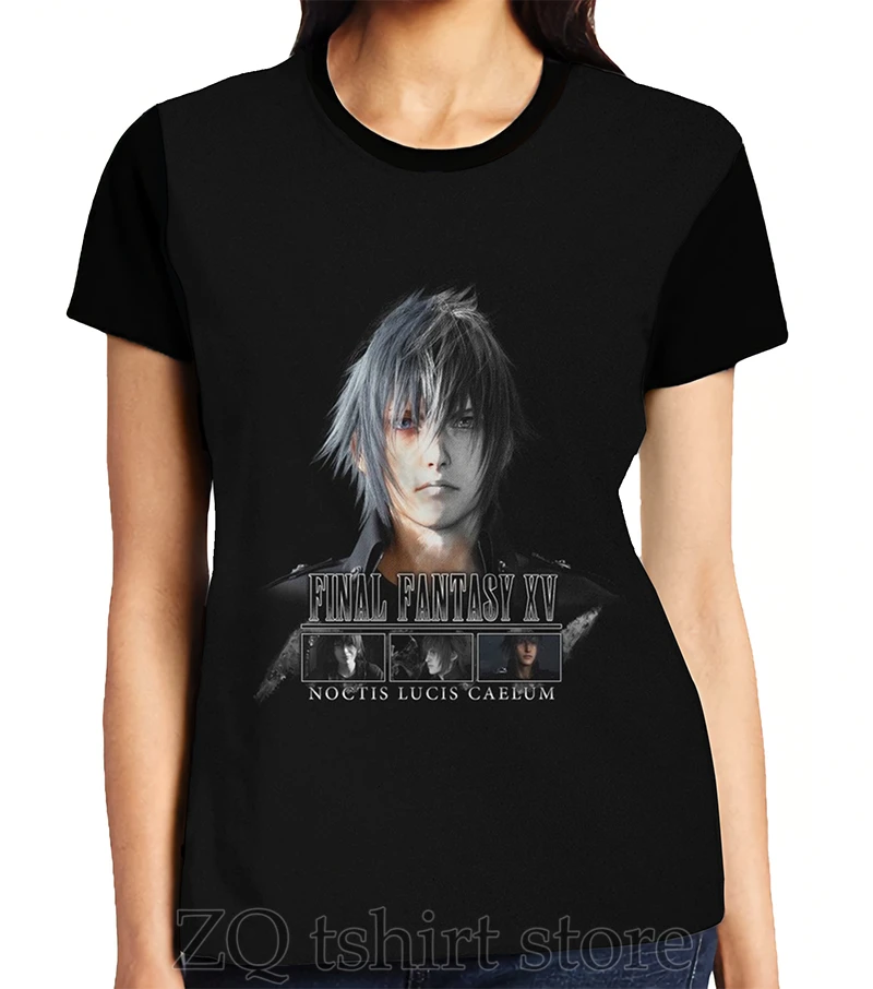 FINAL FANTASY XV - NOCTIS Graphic T-Shirt men tops tee women t shirt men funny print O-neck Short Sleeve tshirts