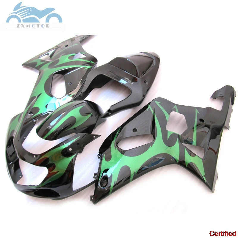 

Motorcycle Fairings kit for SUZUKI K1 2001 2002 2003 GSXR600 GSXR750 road race fairing kits GSX R750 600 01-03 green black
