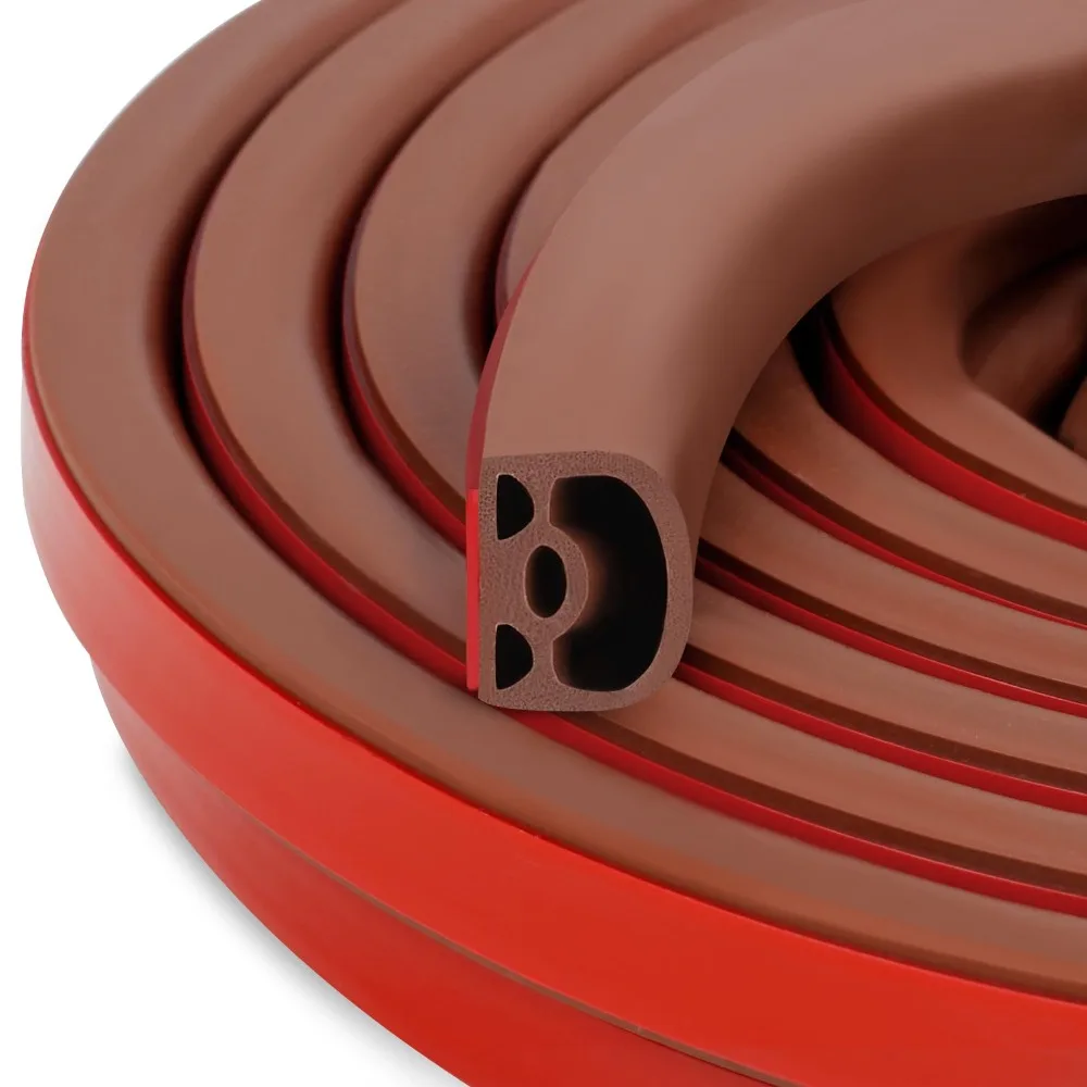 

Звукоизоляционная уплотнительная лента для дверей, самоклеящаяся изоляционная лента D-образной формы, ветрозащитная, для защиты от атмосферных воздействий