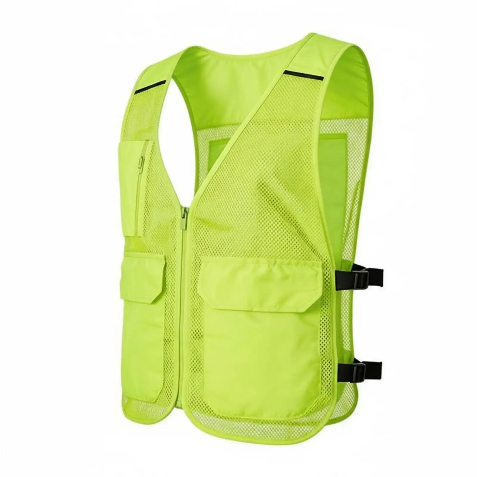 High Visibility Cooling Vest Breathable Mesh Cool Vest Workwear for Summer Construction Site and Outdoor Use
