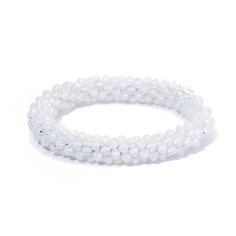 Boho Elastische Armbänder für Frauen, Vintage Stretch Bohemian Femme Haar-Accessoire, Kristallglasperlen-Armbänder, Party-Schmuck, Geschenk – Detail 26