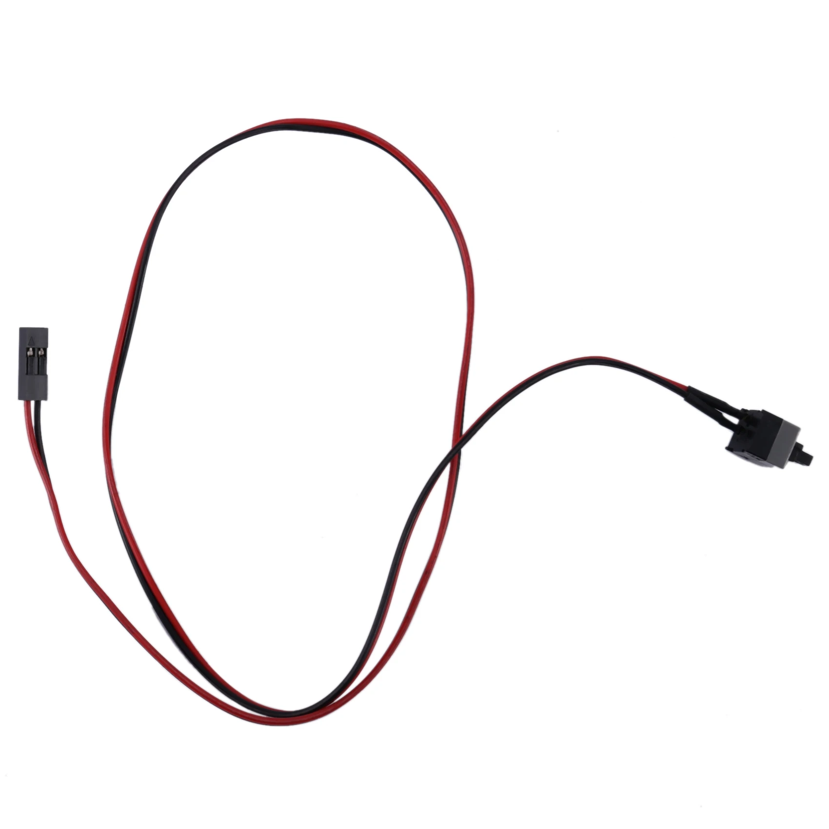 2 Pack 2 Pin Sw Pc Voedingskabel Aan/Uit Drukknop Atx Computer Switch Draad 45Cm