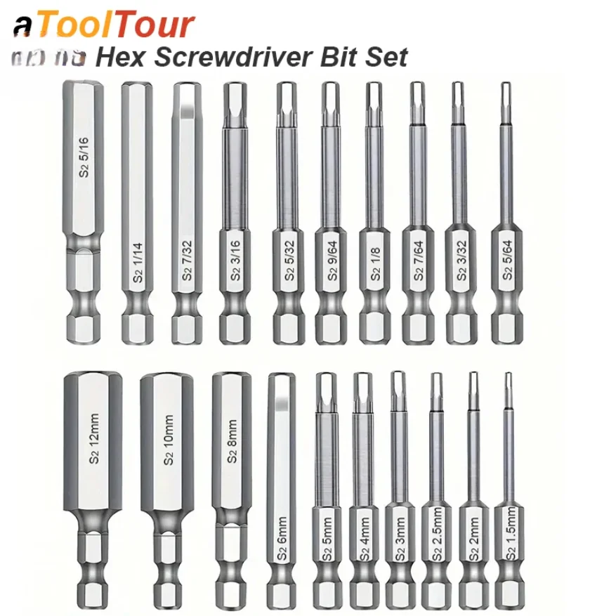 

Hex Head Allen Wrench Bit Set Magnetic Metric Imperial Screwdriver Tip Mm Inch Sae Power Drill Adapter Screw Driver Hand Tool