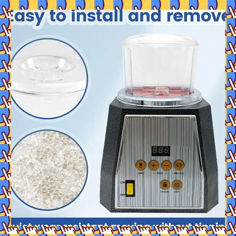 

A79I KT-130 Магнитный прозрачный стакан Ведро Бочка Полировальное ведро Барабаны Магнитный стакан Полировальная машина Барабан/аксессуары