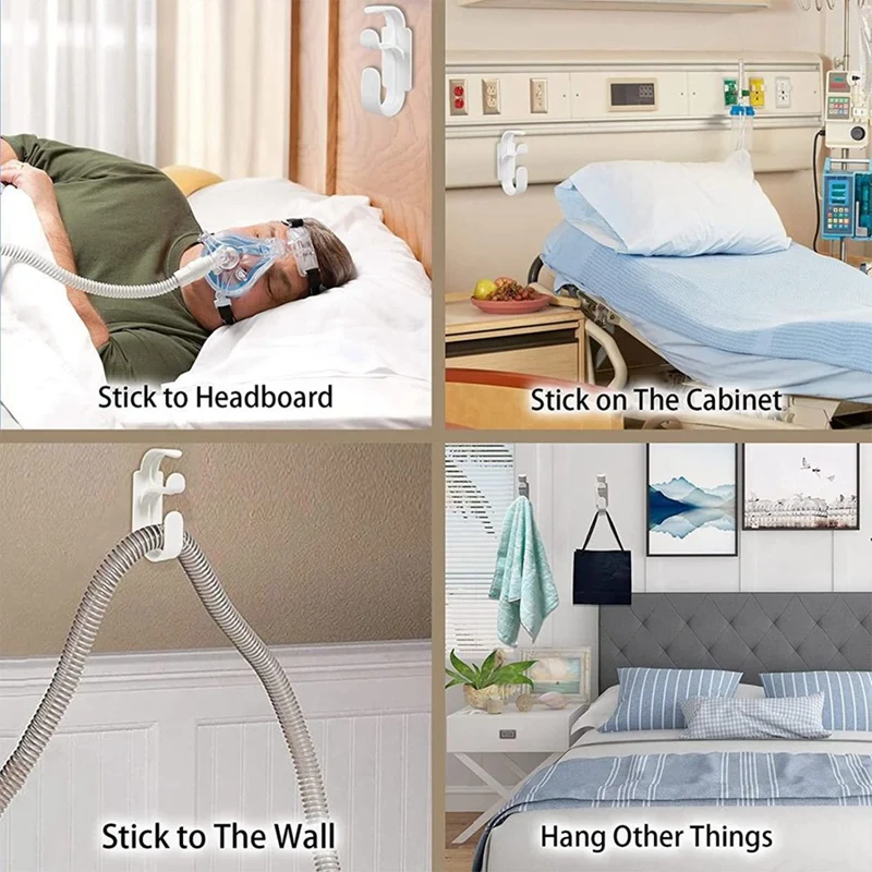 ABBO-CPAP Hose Holder Hanger For Bed, Wall, Mask Holder And Hose Hook Avoids Hose Tangle