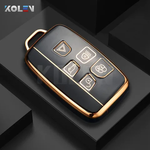 Чехол Для Ключей Из ТПУ Для Land Rover Range Rover Sport Evoque Freelander Velar Discovery 4 Jaguar XE XJ XF Guitar - Прочный...