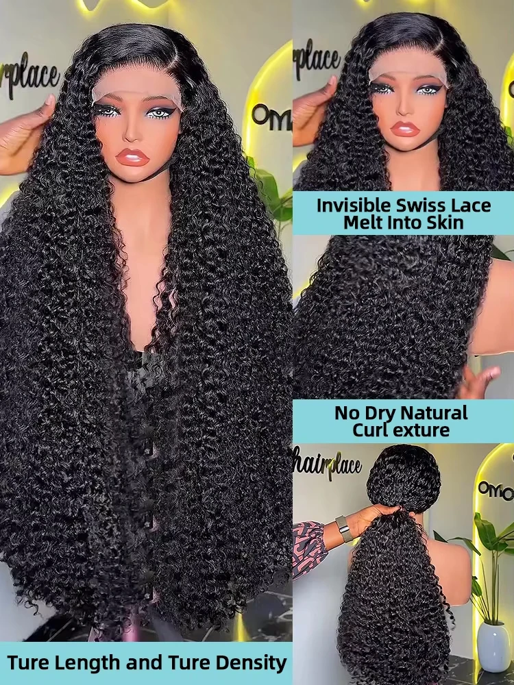 شعر بشري مجعد الباروكات Hd الدانتيل الباروكات موجة المياه 13x6 الشعر البشري 1B شعر مستعار أسود البرازيلي الباروكات الأصلي فضفاض موجة عميقة شعر مستعار #2