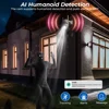 HD 8MP ワイヤレスソーラーカメラ屋外 WiFi PTZ IP カメラ内蔵バッテリービデオ監視カメラ長時間スタンバイ iCsee アプリ 3