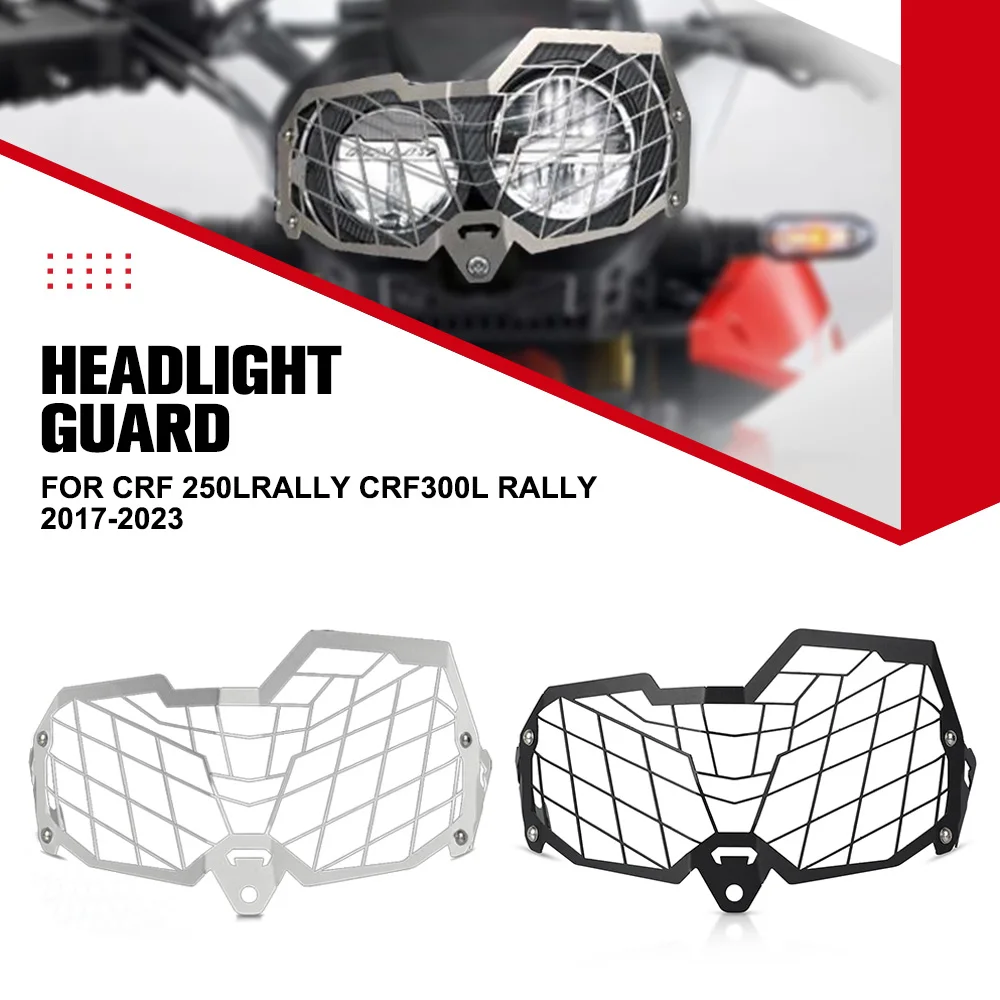 

Motorcycle Headlight Grille Guard Grill Light Head Lamp Cover Accessories For Honda CRF 250LRally CRF300L Rally 2017-2022 2023