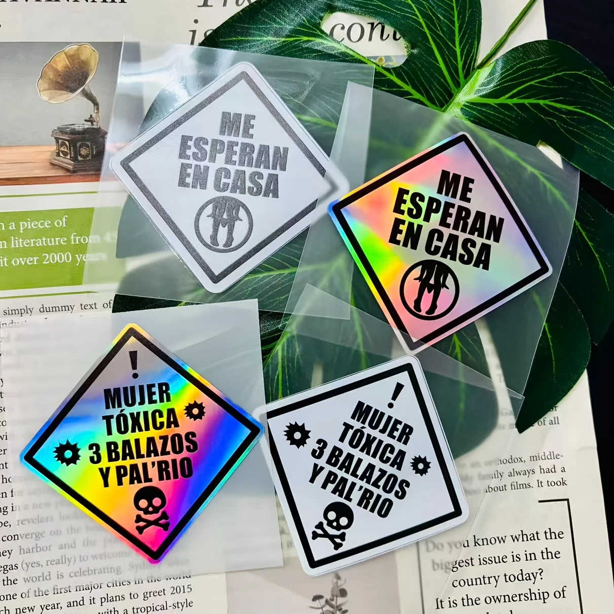 قطعة واحدة من ملصق الدراجة النارية، ملصق تقليم الخوذة: "إنهم ينتظرني في المنزل مع زوجة سامة" - للشاحنات، #6